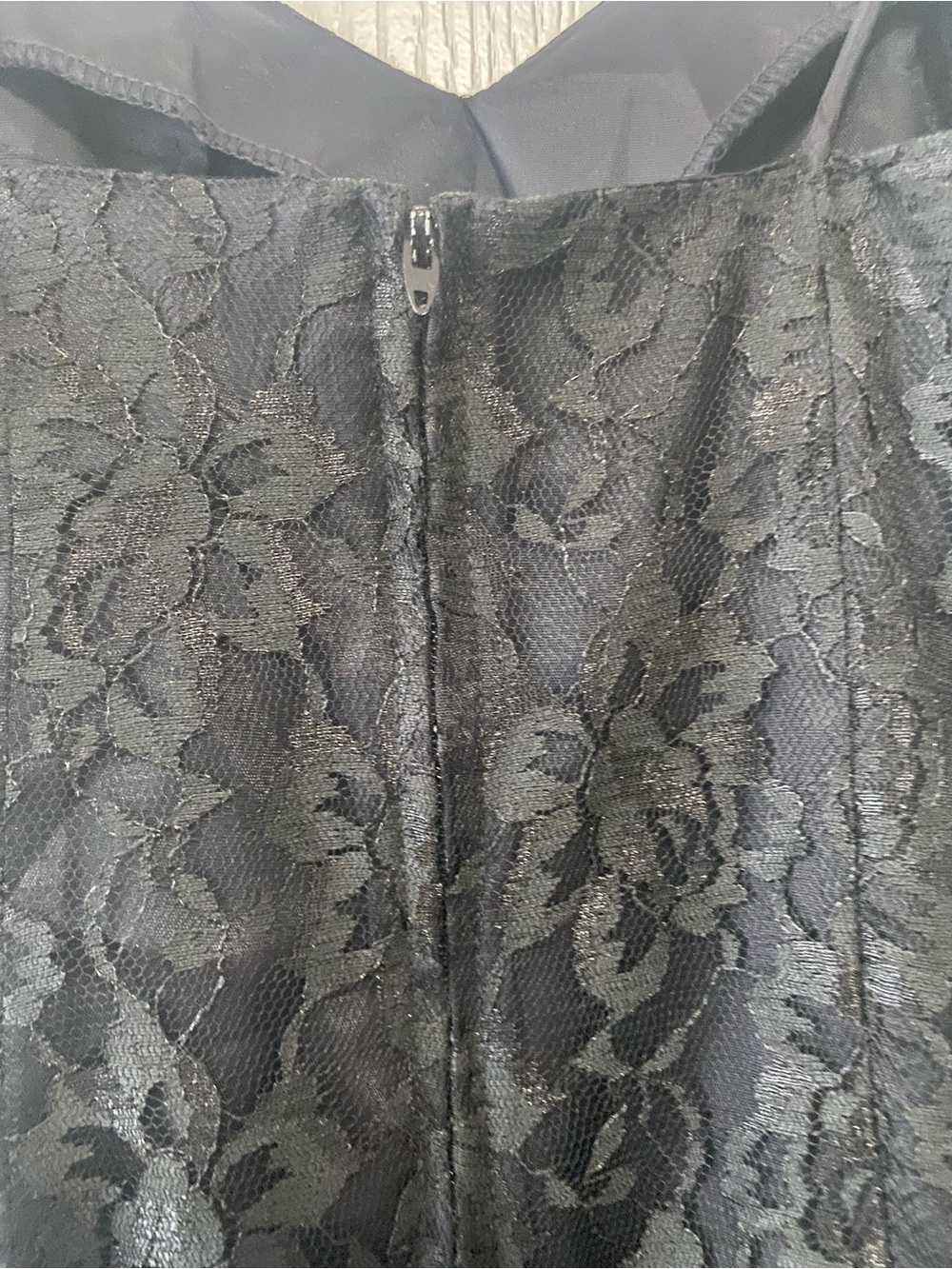 Vintage Rampage Black Floral Lace Slip Dress | Y2K 90s Mini | - Picture 8 of 9